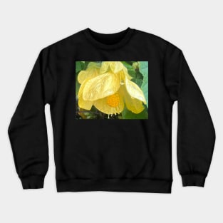 Yellow Flowering Maple...We are made to Open in Love Crewneck Sweatshirt